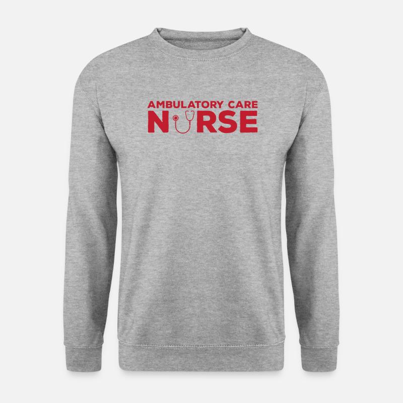 Ambulante Krankenschwester - Unisex Pullover - Weißgrau meliert