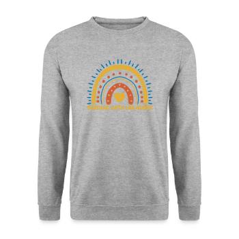 Cardiac catheterization laboratory nurse - Unisex Sweatshirt - salt & pepper - Front - Alina (178cm) & Michal (187cm)