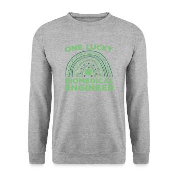 Ingénieur biomédical Fête de la Saint-Paddy - Sweat-shirt Unisexe - gris chiné - Devant - Alina (178cm) & Michal (187cm)