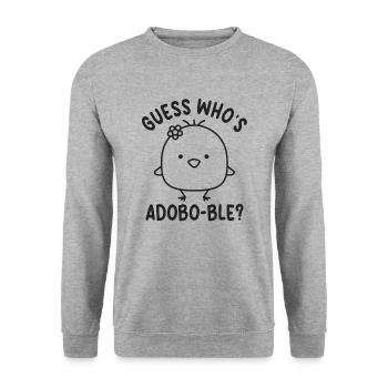 tradFunny Adobo Sac à manches - Sweat-shirt Unisexe - gris chiné - Devant - Alina (178cm) & Michal (187cm)