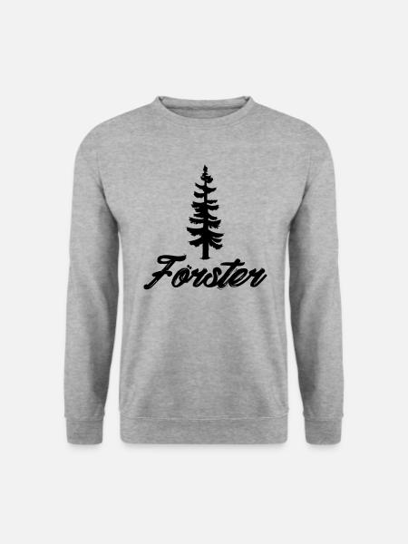 Zeig der Welt das du ein Förster bist! - Unisex Pullover - Weißgrau meliert