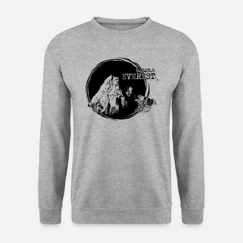 Everest - Unisex Pullover - Weißgrau meliert