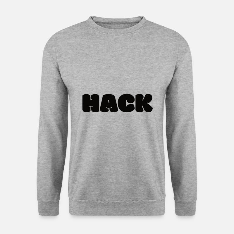 Hack Fleisch Kostüm Verkleidung Geschenkidee - Unisex Pullover - Weißgrau meliert