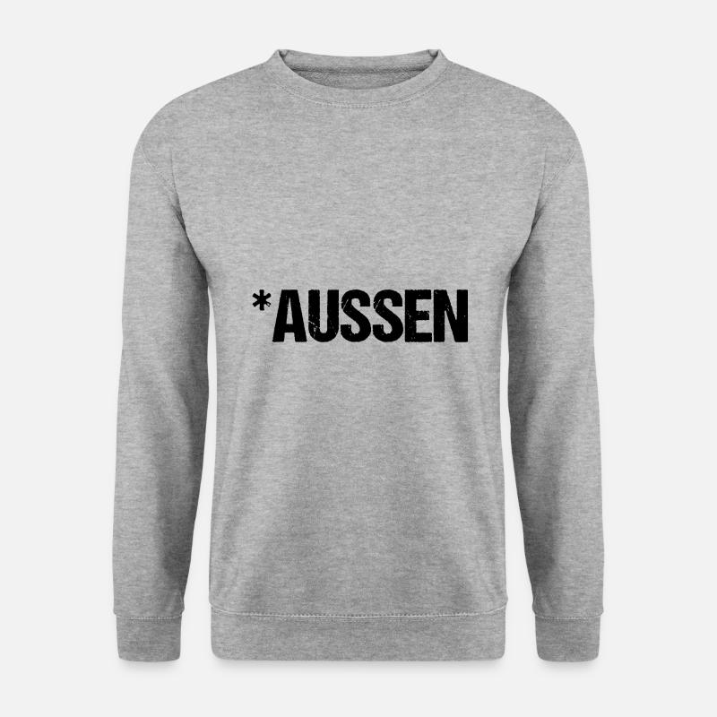 gendern Spruch Sprache Genderwahnsinn Geschenkidee - Unisex Pullover - Weißgrau meliert