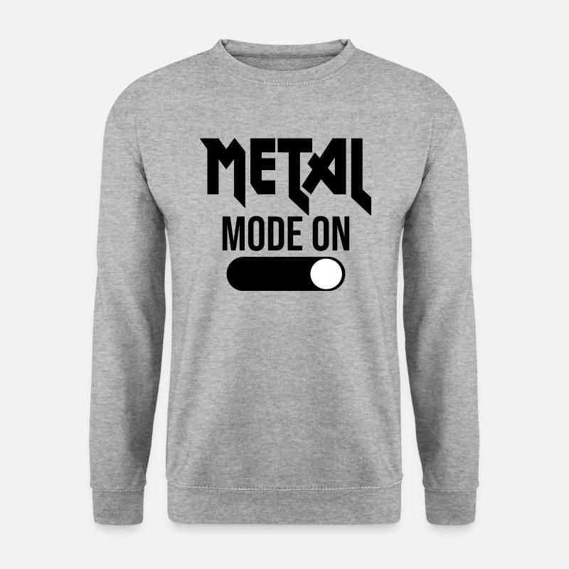 Heavy Metal Mode on - Unisex Sweatshirt - salt & pepper