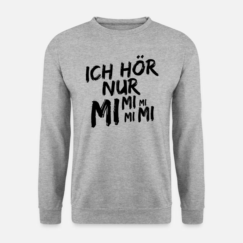 mimimimi - Unisex Pullover - Weißgrau meliert