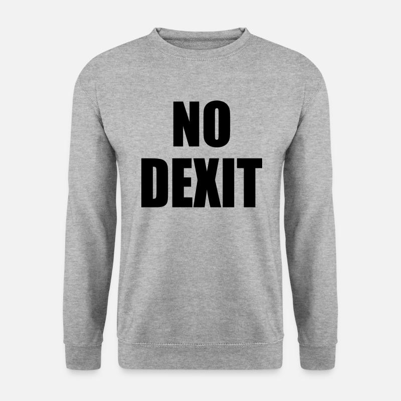 No dexit - Sweat-shirt Unisexe - gris chiné