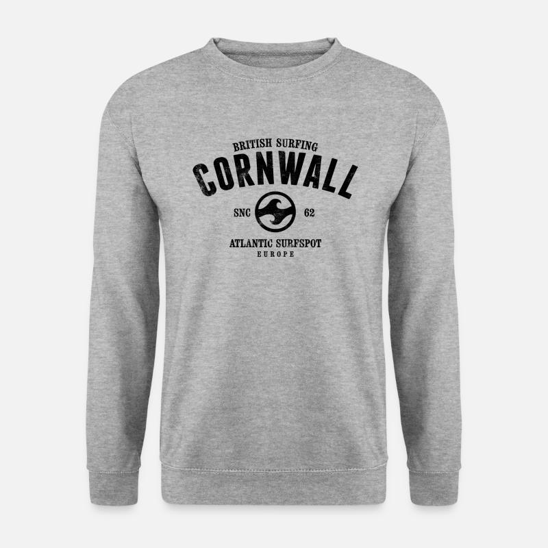 CORNWALL BRITISH SURF USED LOOK - Sweat-shirt Unisexe - gris chiné