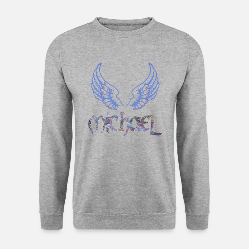 erzengel michael e 45 - Sweat-shirt Unisexe - gris chiné