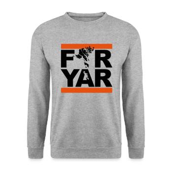 Logo des îles Féroé - Sweat-shirt Unisexe - gris chiné - Devant - Alina (178cm) & Michal (187cm)