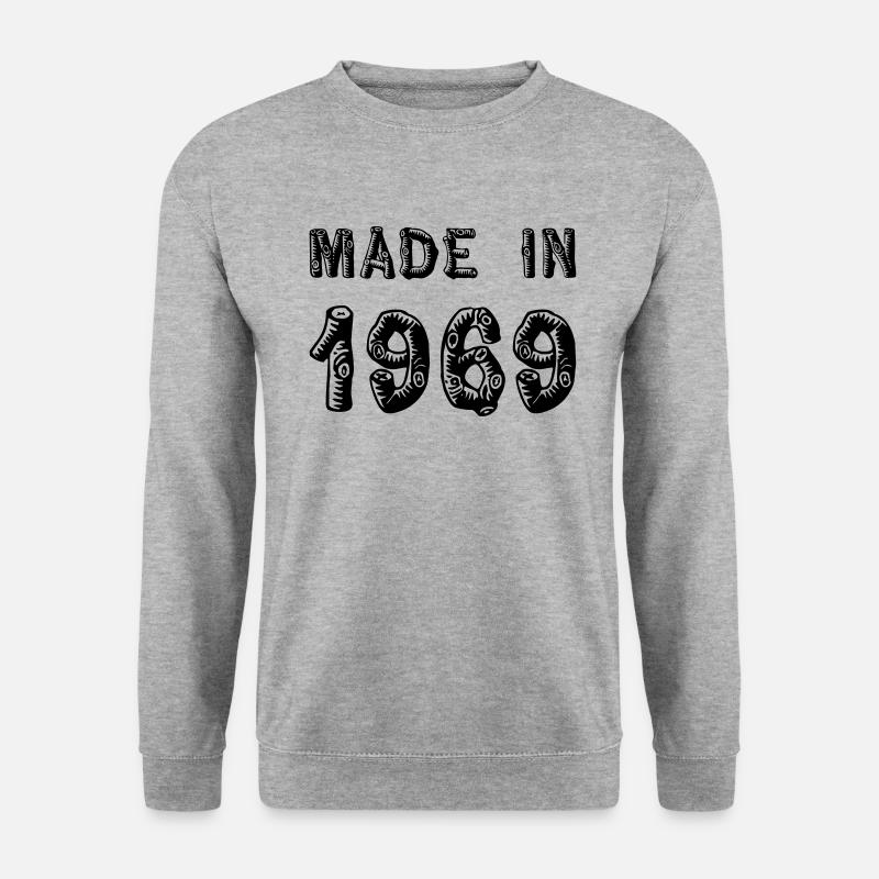 Made in 1969 - Unisex Pullover - Weißgrau meliert