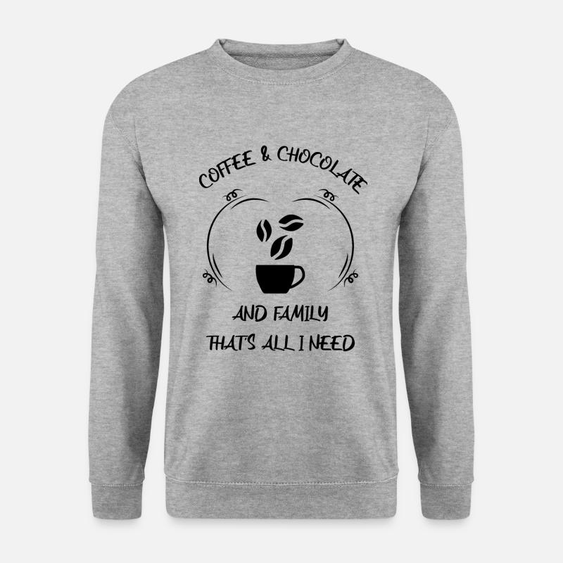 Coffee, espresso, coffee & chocolate - Unisex Sweatshirt - salt & pepper
