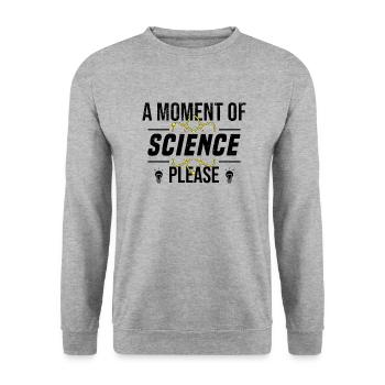 Étudiant physique Université science électron - Sweat-shirt Unisexe - gris chiné - Devant - Alina (178cm) & Michal (187cm)