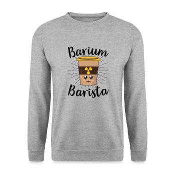 Health Technician X-Ray Radiologist X-ray - Unisex Sweatshirt - salt & pepper - Front - Alina (178cm) & Michal (187cm)