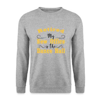 Danseuse Retraité Retraité Piste de Danse Country - Sweat-shirt Unisexe - gris chiné - Devant - Alina (178cm) & Michal (187cm)