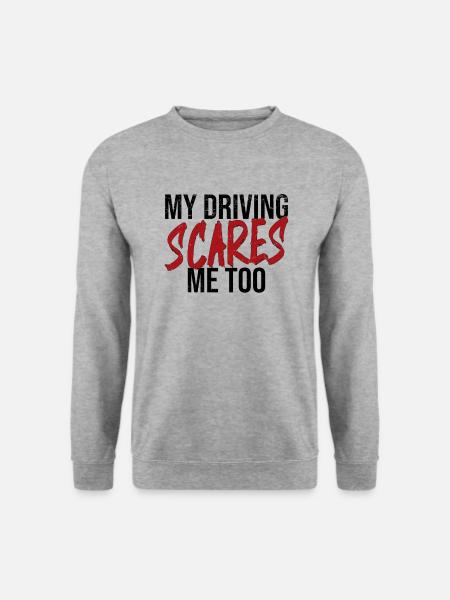 Fahrschüler Fahrschule Führerschein Fahranfänger - Unisex Pullover - Weißgrau meliert