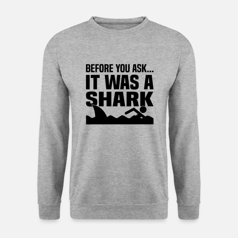 Amputated Invalid Prosthesis Handicap Wheelchair - Unisex Sweatshirt - salt & pepper