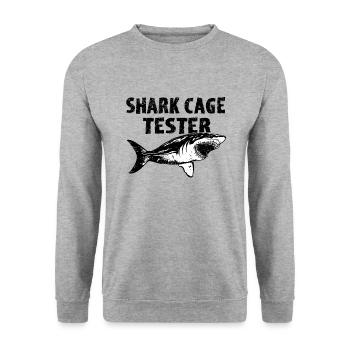 Fauteuil roulant amputé pour handicapés invalidés - Sweat-shirt Unisexe - gris chiné - Devant - Alina (178cm) & Michal (187cm)