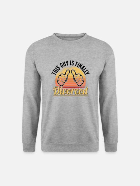 Scheidung Trennung Ehe Ex Scheidungsparty - Unisex Pullover - Weißgrau meliert