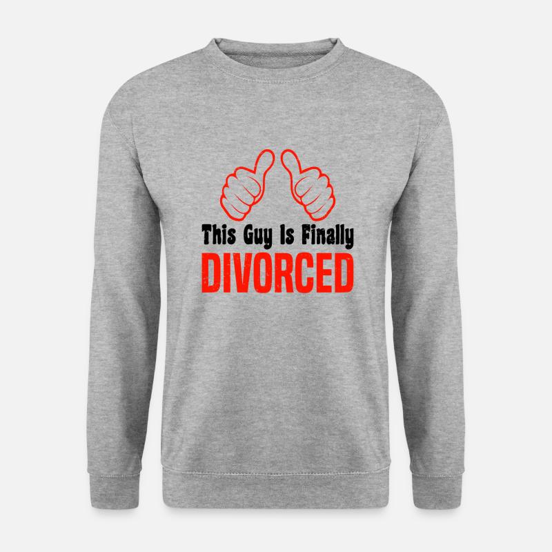 Scheidung Trennung Ehe Ex Scheidungsparty - Unisex Pullover - Weißgrau meliert