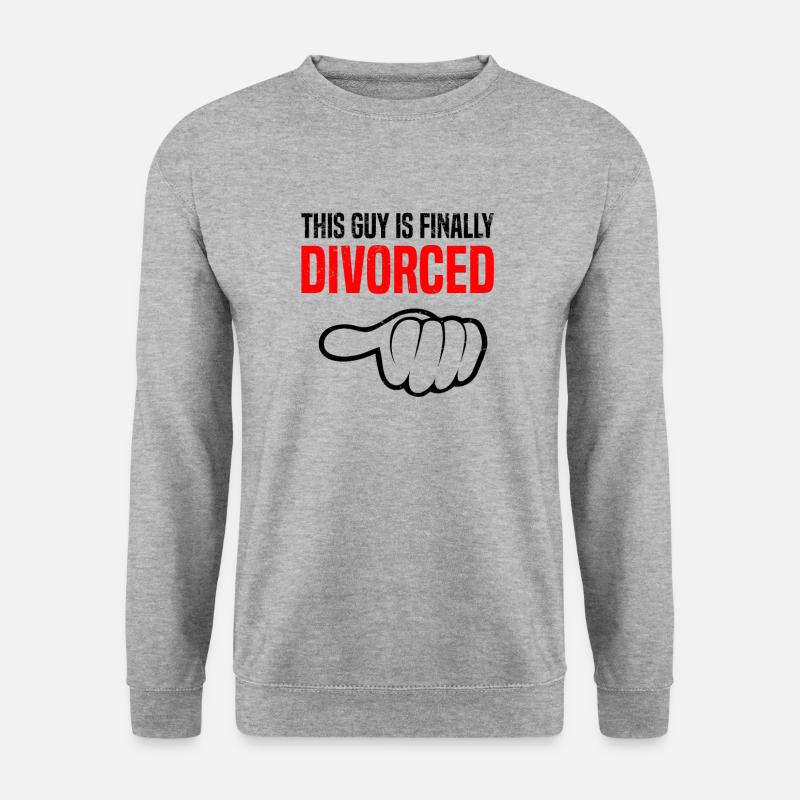 Scheidung Trennung Ehe Ex Scheidungsparty - Unisex Pullover - Weißgrau meliert