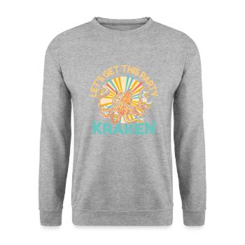 Octopus Octopus Sea Tentacle Octopus Octopus Octopus - Unisex Sweatshirt - salt & pepper - Front - Alina (178cm) & Michal (187cm)