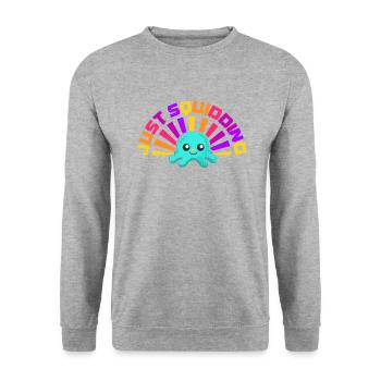 Octopus Octopus Sea Tentacle Octopus Octopus Octopus - Unisex Sweatshirt - salt & pepper - Front - Alina (178cm) & Michal (187cm)