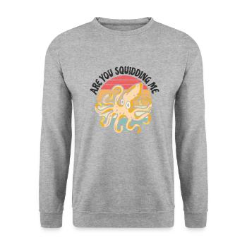Octopus Octopus Sea Tentacle Octopus Octopus Octopus - Unisex Sweatshirt - salt & pepper - Front - Alina (178cm) & Michal (187cm)