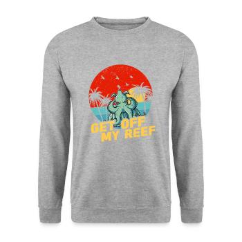 Octopus Octopus Sea Tentacle Octopus Octopus Octopus - Unisex Sweatshirt - salt & pepper - Front - Alina (178cm) & Michal (187cm)