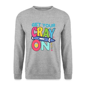 Primary School Teacher Kindergarten Educator - Unisex Sweatshirt - salt & pepper - Front - Alina (178cm) & Michal (187cm)