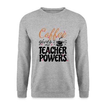 Primary School Teacher Kindergarten Educator - Unisex Sweatshirt - salt & pepper - Front - Alina (178cm) & Michal (187cm)