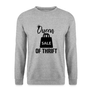 Magasin d’occasion Eco Hipster d’occasion - Sweat-shirt Unisexe - gris chiné - Devant - Alina (178cm) & Michal (187cm)