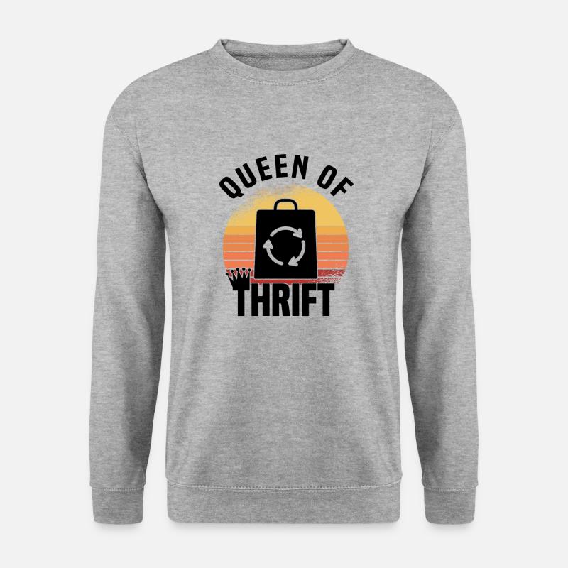 Secondhandladen Secondhand Öko Hipster Gebraucht - Unisex Pullover - Weißgrau meliert