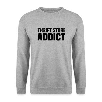 Magasin d’occasion Eco Hipster d’occasion - Sweat-shirt Unisexe - gris chiné - Devant - Alina (178cm) & Michal (187cm)