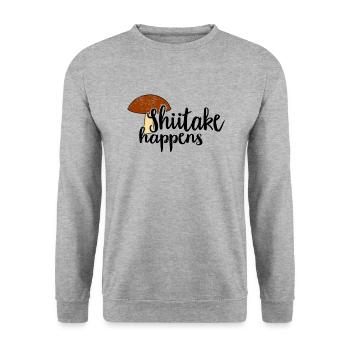 Cueilleur de champignons Chasseurs de champignons Amateurs de champignons Champignons Ferme de champignons - Sweat-shirt Unisexe - gris chiné - Devant - Alina (178cm) & Michal (187cm)
