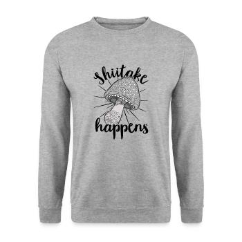 Cueilleur de champignons Chasseurs de champignons Amateurs de champignons Champignons Ferme de champignons - Sweat-shirt Unisexe - gris chiné - Devant - Alina (178cm) & Michal (187cm)