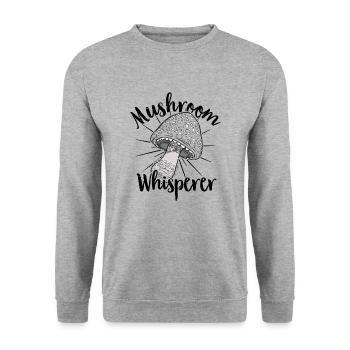 Mushroom Picker Mushroom Mushroom Hunters Mushroom Lovers Mushroom Farm - Unisex Sweatshirt - salt & pepper - Front - Alina (178cm) & Michal (187cm)