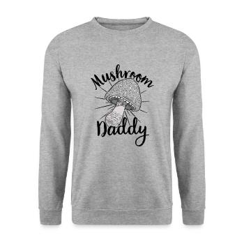 Cueilleur de champignons Chasseurs de champignons Amateurs de champignons Champignons Ferme de champignons - Sweat-shirt Unisexe - gris chiné - Devant - Alina (178cm) & Michal (187cm)