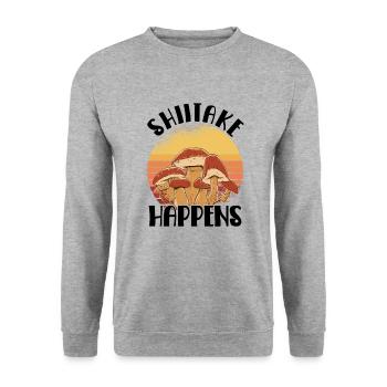 Cueilleur de champignons Chasseurs de champignons Amateurs de champignons Champignons Ferme de champignons - Sweat-shirt Unisexe - gris chiné - Devant - Alina (178cm) & Michal (187cm)