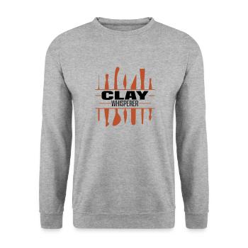 Poterie Argile Cours de poterie Poterie Poterie - Sweat-shirt Unisexe - gris chiné - Devant - Alina (178cm) & Michal (187cm)