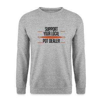 Poterie Argile Cours de poterie Poterie Poterie - Sweat-shirt Unisexe - gris chiné - Devant - Alina (178cm) & Michal (187cm)