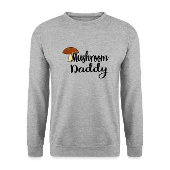 Mushroom picker mushroom mushroom hunter mushroom lover mushroom farm - Unisex Sweatshirt - salt & pepper - Front - Alina (178cm) & Michal (187cm)