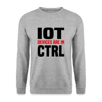 Internet Of Things IOT Programmer Admin IT - Unisex Sweatshirt - salt & pepper - Front - Alina (178cm) & Michal (187cm)