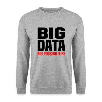 Internet Of Things IOT Programmer Admin IT - Unisex Sweatshirt - salt & pepper - Front - Alina (178cm) & Michal (187cm)