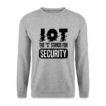 Internet Of Things IOT Programmer Admin IT - Unisex Sweatshirt - salt & pepper - Front - Alina (178cm) & Michal (187cm)