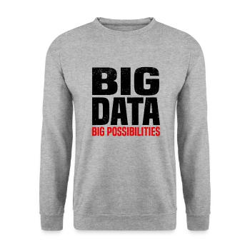 Internet Of Things IOT Programmer Admin IT - Unisex Sweatshirt - salt & pepper - Front - Alina (178cm) & Michal (187cm)