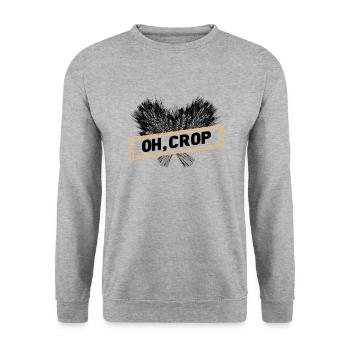 Farmer Farmer Grain Farmer Farm Country Egg - Unisex Sweatshirt - salt & pepper - Front - Alina (178cm) & Michal (187cm)