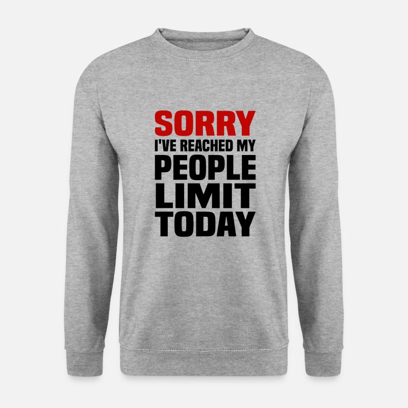 Misanthrope Antisocial Introvert - Unisex Sweatshirt - salt & pepper