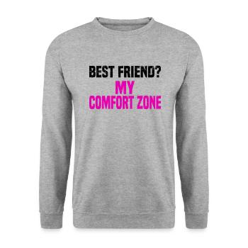 Misanthrope Antisocial Introvert - Unisex Sweatshirt - salt & pepper - Front - Alina (178cm) & Michal (187cm)