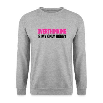 Misanthrop Menschenhasser Asozial Introvertiert - Unisex Pullover - Weißgrau meliert - Vorne - Alina (178cm) & Michal (187cm)